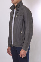 GIMO'S WASHED SUEDE MOTORCYCLE JACKET