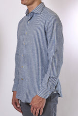 GIANNETTO PORTOFINO TEXTURED STRIPE SHIRT