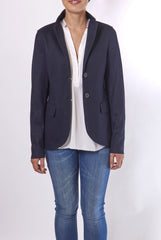 HARRIS WHARF MERINO INTERLOCK BLAZER