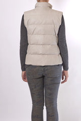 JUNE LEATHER DOWN VEST