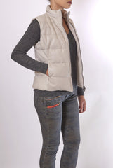 JUNE LEATHER DOWN VEST