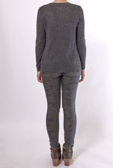 JAMES PERSE CASHMERE U NECK SWEATER