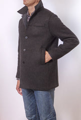 HARRIS WHARF HERRINGBONE COAT