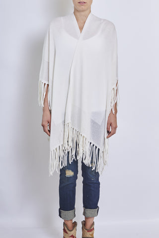 MAGASCHONI CASHMERE FRINGED PONCHO