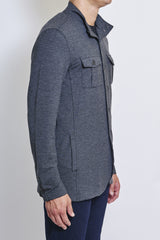 JOHN VARVATOS KNIT JERSEY CADET JACKET