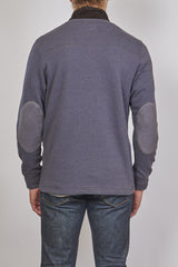 BILLY REID 1/2 ZIP SWEATSHIRT WITH SUEDE TRIM