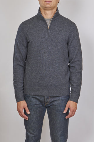 RAG AND BONE WOOL 1/2 ZIP NATHAN SWEATER