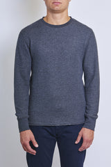 RELWEN WAFFLE KNIT CREW SWEATSHIRT