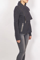 GROA BOILED WOOL MULTI ZIP JACKET