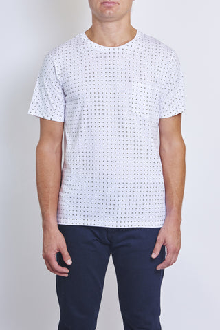 RAG AND BONE PRINTED POCKET CREW TEE