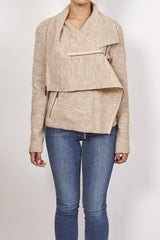 GROA BOILED WOOL MULTI ZIP JACKET