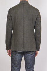 BOGLIOLI TONAL GLEN PLAID PLUSH WOOL K JACKET BLAZER