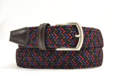 ANDERON'S BURGUNDY WOVEN BELT