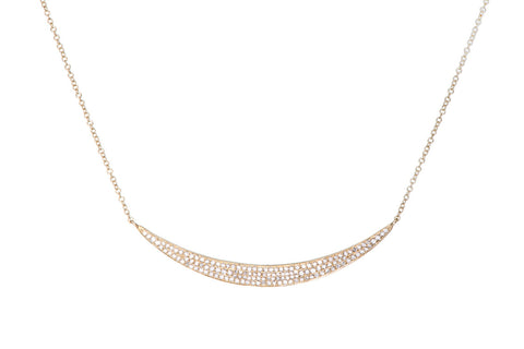 EF COLLECTION DIAMOND CRESCENT NECKLACE