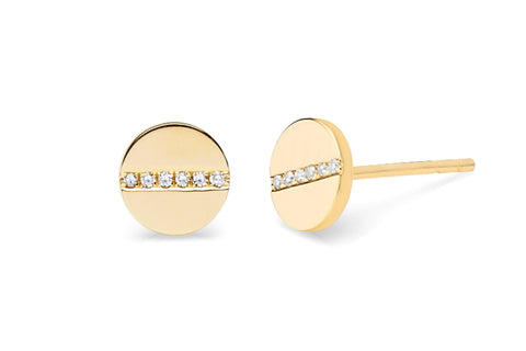 EF COLLECTION DIAMOND SCREW STUD EARRING